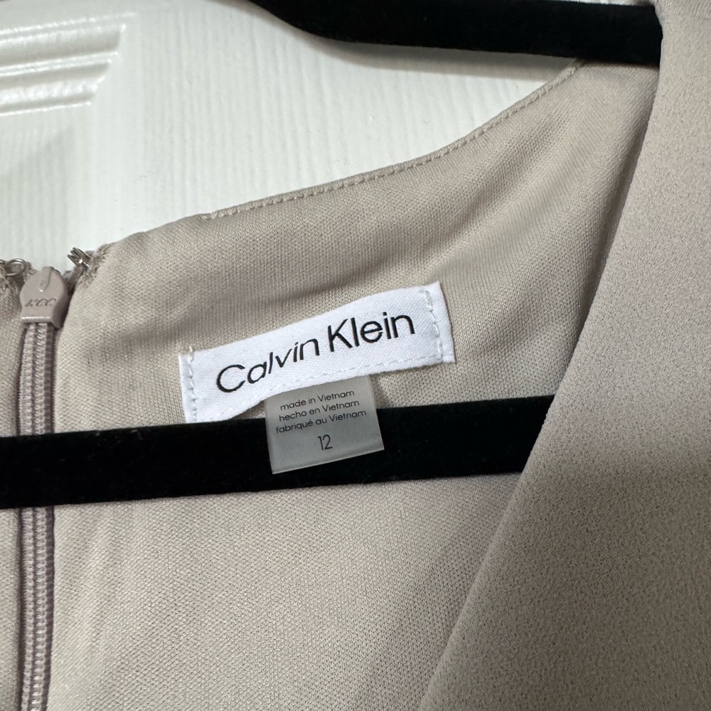 Calvin Klein Beige Jumpsuit with Tie Detail - Picture 4 of 4